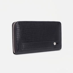 Портмоне мужское на молнии, отдел для купюр, для карт, для монет, цвет чёрный - Simaland фото 2