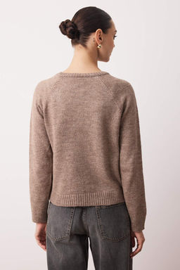 Vizon Yumusak Dokulu Dugme Detayl? Triko Kazak TWOAW25KZ00103 - Trendyolmilla фото 4