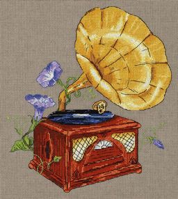 Набор для вышивания PANNA RE-7162 Мелодия сада. Граммофон 24 х 27 см