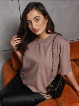 Футболка Базовая Шоколад женская - София фото 46