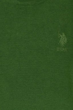 Зеленый базовый свитер для мальчика - U.s. polo assn фото 6