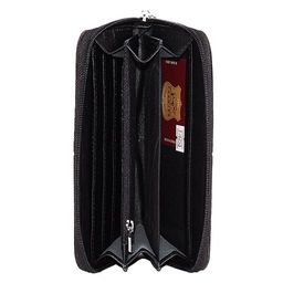 Портмоне женское Premier-S-4 н/к, 3 отд, 9 карм, ручка-петля, черный матовый (6) 178253  фото 3