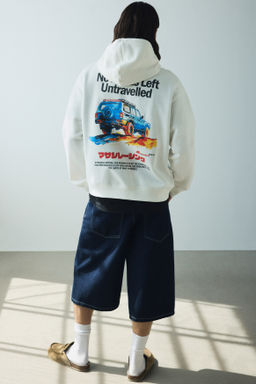 Sudadera con capucha y estampado Loose Fit - H&m фото 9