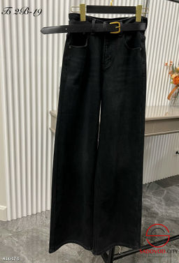 Джинсы с ремнем широкие - Bruno фото 3