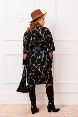 Платье AGATTI 5814 Черный с золотом фото 3