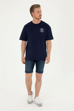 Футболка U.S. Polo Assn темно-синяя из хлопка фото 11