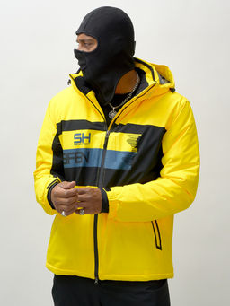 Горнолыжный костюм мужской зимний желтого цвета 370J - Mtforce фото 16
