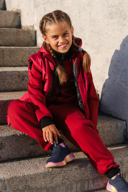 Бомбер утепленный, бордо - Inzibe фото 40