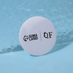 Цена за 10 шт. Зеркало карманное «QF», d = 7 см, цвет белый
