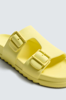 SANDALIA DOBLE TIRA ENGOMADA / Amarillo - Zara фото 6
