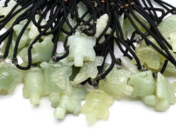 Подвеска из нефрита Слоник на шнурке 48-62см - Радуга камня фото 11