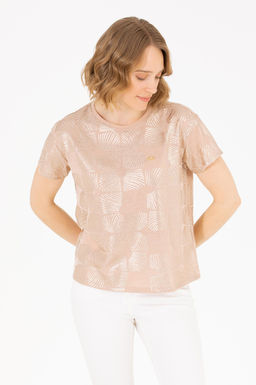 U. S. Polo Assn Женская разноцветная футболка с круглым вырезом