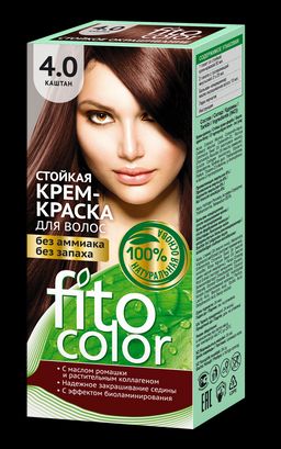 ФК /4823/ Стойкая Крем-Краска д/в "Fitocolor", 4.0 Каштан (115мл). 20