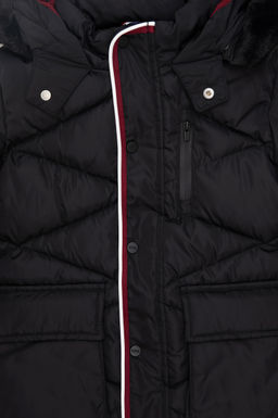 Черное пальто для мальчика - U.s. polo assn фото 3