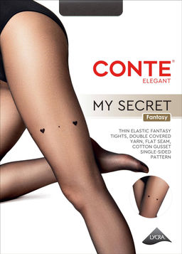 Колготки фантазийные CONTE MY SECRET Колготки женские nero