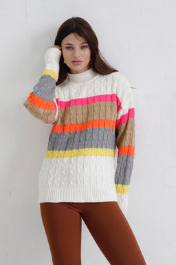 10361 Свитер с цветными полосами - Martichelli фото 9