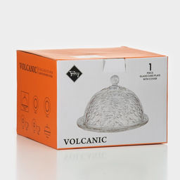 Блюдо для подачи «Вулкан», 19.3×13.5 см, крышка 16.5 см, с крышкой, стекло, прозрачное