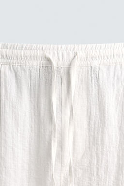 TEXTURED RELAXED FIT TROUSERS - Zara фото 8
