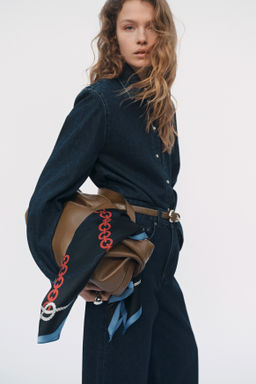 Camisa denim con hombreras - H&m фото 6