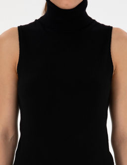 Siyah Slim Fit Kazak