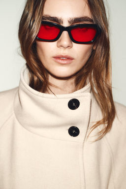 LONG COAT WITH WOOL AND HIGH NECK - Zara фото 6