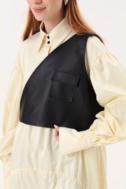 Платье NIKVA н802-2 сливочный/черный  фото 6