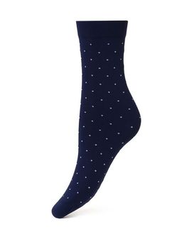 calz. MICRO POIS 70 Носки (точка) - blu scuro