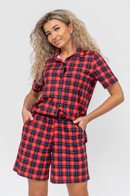 Костюм женский Натали из хлопка в клетку  фото 11