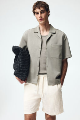 Pantal?n corto texturizado Relaxed Fit - H&m фото 5