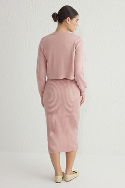 Pembe Duz Midi Elbise TWOSS23EL00738