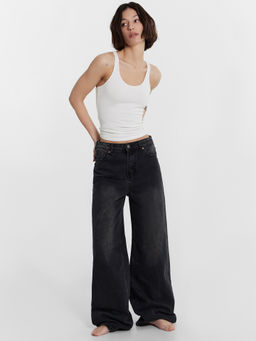 Джинсы женские серые т.серый +тинт 2024-2DTW301-7 - Mark formelle фото 4