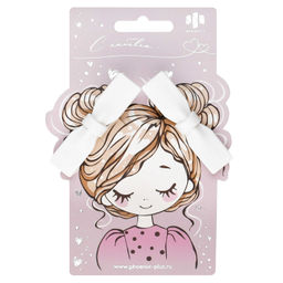 Набор заколок для волос зажим, арт. 71786 / 10 БАНТИКИ (в наборе: 2шт., 6,3 см, черный металл, пол