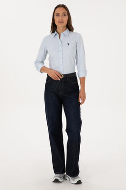 Kad_n A__k Mavi Uzun Kollu Basic G_mlek Sepette S_rpriz _ndirim - U.s. polo assn фото 4