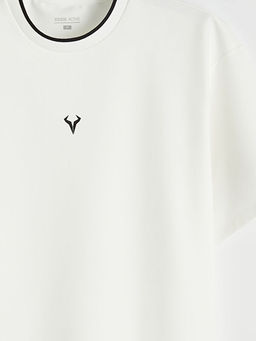 Oversize Bisiklet Yaka Spor Erkek Ti??rt