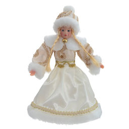 Снегурочка подвесная с ёмкостью для конфет, L13 W13 H21 см