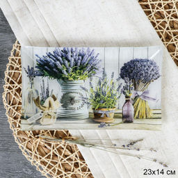 Блюдо прямоугольное 23x14 см / S322314 BB039 GREY / уп 6/72/ цветная коробка