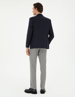 Gri Slim Fit Y_n Klasik Pantolon