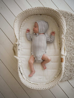 Боди с длинным рукавом Жемчуг из ажурного хлопка 0+ - Bungly фото 2