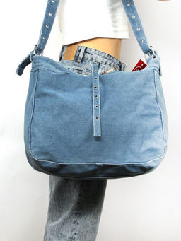 Сумка женская текстиль JN-76-8182, 1отд, плечевой ремень, голубой jeans SALE 261811 - Bobo фото 5