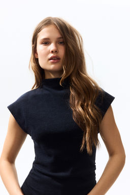 Top de punto con cuello perkins - H&m фото 4