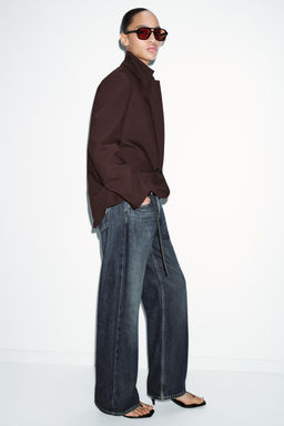 BLAZER RECTA HOMBRERAS / Marr?n claro - Zara фото 4