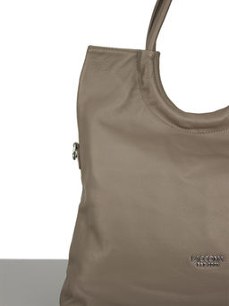 LACCOMA сумка Y1475-темно-бежевый натуральная кожа полиэстр  фото 5