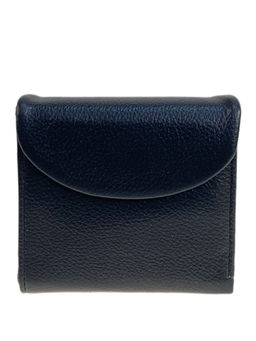 Женское портмоне из натуральной кожи, цвет черный