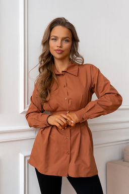 Рубашка Open Style 5615 терракотовый