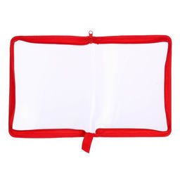 Папка на молнии с 3-х сторон А5, 450мкм, прозрачная с красным кантом - Calligrata фото 4