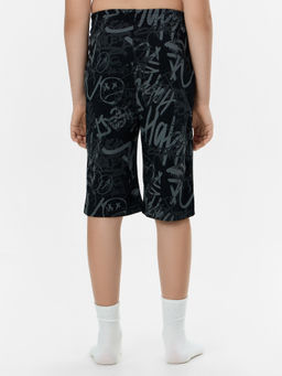 Шорты домашние для мальчиков черные с принтом - Mark formelle фото 2