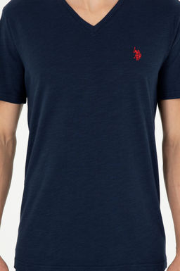 Мужская темно-синяя базовая футболка - U.s. polo assn фото 6