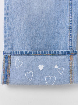 Джинсы для девочек широкие голубые - Mark formelle фото 10