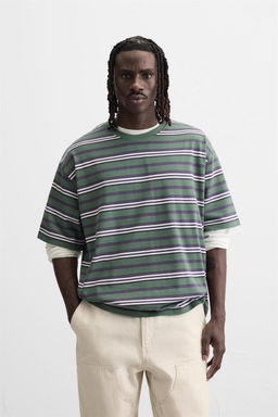 STRIPED JACQUARD T-SHIRT - Zara фото 2