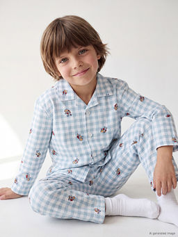 G?mlek Yaka Erkek ?ocuk Pijama Tak?m